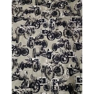 Case IH Cranston VIP Farm Farming Tractor Vintage Green Material Fabric 4+ Yds